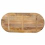 vidaXL Dessus de Table, Dessus de Table de Remplacement, Dessus de Rechange Salle à Manger, 90x40x2,5 cm Ovale Bois Massif de Ma
