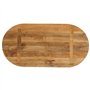 vidaXL Dessus de Table, Dessus de Table de Remplacement, Dessus de Rechange Salle à Manger, 80x40x3,8 cm Ovale Bois Massif de Ma