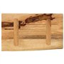 vidaXL Dessus de Table 40x20x3,8 cm Bord Vivant Bois Massif manguier, Dessus de Table en Bois, Dessus de Table d'appoint, Dessus