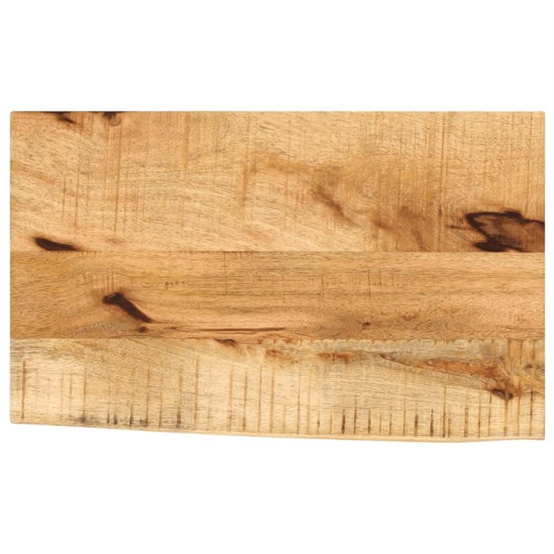 vidaXL Dessus de Table 40x30x3,8 cm Bord Vivant Bois Massif manguier, Dessus de Table en Bois, Dessus de Table d'appoint, Dessus