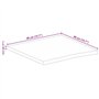 vidaXL Dessus de Table à Bord Vivant 40x40x2,5 cm Bois Massif manguier