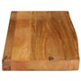 vidaXL Dessus de Table à Bord Vivant 90x20x3,8 cm Bois Massif manguier
