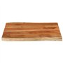 Dessus de table 80x60x3,8 cm rectangulaire bois massif d acacia