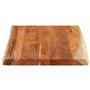 Dessus de table 80x60x3,8 cm rectangulaire bois massif d acacia