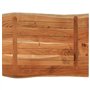 Dessus de table 80x60x3,8 cm rectangulaire bois massif d acacia