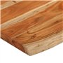 Dessus de table 80x60x3,8 cm rectangulaire bois massif d acacia