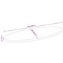 vidaXL Dessus de Table 90x40x2,5 cm Ovale Bois Massif de manguier