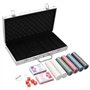 vidaXL Jeu de jetons de Poker 300 pcs 4 g