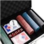 vidaXL Jeu de jetons de Poker 300 pcs 4 g, Ensemble de Jeu de Poker, Jeu de Poker, Jeu de jetons, Jeu de Blackjack
