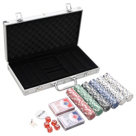vidaXL Jeu de jetons de Poker 300 pcs 11