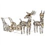 vidaXL Décoration de Noël Renne et Traîneau 160 LED