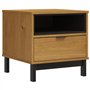 vidaXL Table d'appoint FLAM 50x50x50 cm Bois de pin Massif