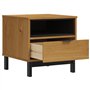 vidaXL Table d'appoint FLAM 50x50x50 cm Bois de pin Massif, Table, Table d'appoint pour Le Salon, Table de téléphone, Table de L