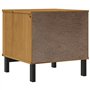vidaXL Table d'appoint FLAM 50x50x50 cm Bois de pin Massif, Table, Table d'appoint pour Le Salon, Table de téléphone, Table de L