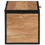 vidaXL Boîte de Rangement, Coffre à Jouets avec Couvercle, Organisateur de Rangement Salon Salle de Séjour Intérieur, Bois Massi