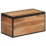 vidaXL Boîte de Rangement, Coffre à Jouets avec Couvercle, Organisateur de Rangement Salon Salle de Séjour Intérieur, Bois Massi