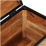 vidaXL Boîte de Rangement, Coffre à Jouets avec Couvercle, Organisateur de Rangement Salon Salle de Séjour Intérieur, Bois Massi