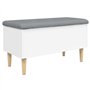 vidaXL Banc de Rangement
