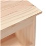 vidaXL Banc d'Entrée, Banc à Chaussures avec Étagère, Meuble de Rangement avec Siège Salon Couloir Intérieur, Marron Bois de Pin