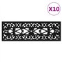 vidaXL Marches d'escalier 10 pcs 25x75 cm Caoutchouc