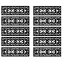 vidaXL Marches d'escalier 10 pcs 25x75 cm Caoutchouc