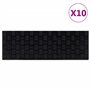 vidaXL Marches d'escalier 10 pcs 25x75 cm Caoutchouc