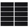 vidaXL Marches d'escalier 10 pcs 25x75 cm Caoutchouc