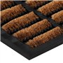 vidaXL Paillasson Rectangulaire, Tapis d'Entrée Antidérapant, Tapis de Sol Porche Extérieur, Moderne, 40x60 cm Caoutchouc et Fib