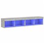 vidaXL Meubles TV avec Lumières LED 2 pcs