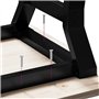 vidaXL Pieds de Table Basse Cadre en Y, Pieds de Table d'Appoint, Pieds de Table d'Extrémité Salon Maison Intérieur, 60x40x38 cm
