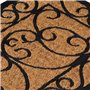 vidaXL Paillasson Rectangulaire, Tapis de Sol Antidérapant, Tapis de Porte Entrée Jardin, Moderne, 45x75 cm Caoutchouc et Fibre 