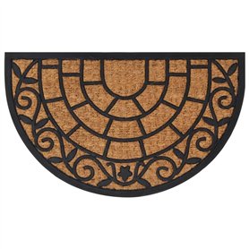 vidaXL Tapis de Porte Demi-Rond