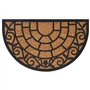 vidaXL Tapis de Porte Demi-Rond