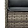 vidaXL Ensemble à Manger de Jardin avec Coussins 3 pcs, Table et Chaises de Patio, Meubles d'Extérieur Terrasse, Moderne, Gris R