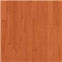 vidaXL Cadre de Lit, Lit Double avec Sommier à Lattes, Lit Adulte, Meuble de Chambre à Coucher, Cire Marron 120x200 cm Bois de P