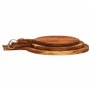 vidaXL Planche à découper 3 pcs cm bois d'acacia massif, planche à découper en bois, planche à fromage, planche de cuisine