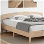 Panneau de Lit avec Cadre en Bois