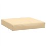 vidaXL Lot de 2 Coussins de Palette, Oreillers de Balcon, Coussins de Sièges Patio Jardinage Terrasse Extérieur, Beige Mélangé T