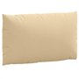 vidaXL Lot de 2 Coussins de Palette, Oreillers de Balcon, Coussins de Sièges Patio Jardinage Terrasse Extérieur, Beige Mélangé T