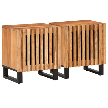 vidaXL Tables de Chevet 2 pcs