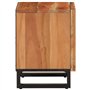 vidaXL Tables de Chevet 2 pcs, Armoires de Lit avec Rangement, Tables de Nuit, Meubles de Chambre à Coucher Intérieur, Bois d'Ac
