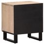 vidaXL Table de Chevet, Armoire de Lit avec Rangement, Table de Nuit, Meuble de Chambre à Coucher Intérieur, Bois de Manguier Ma