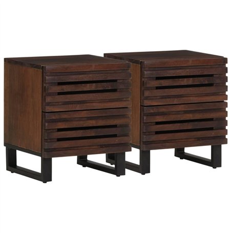vidaXL Tables de Chevet 2 pcs