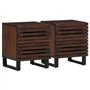vidaXL Tables de Chevet 2 pcs