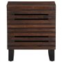 vidaXL Tables de Chevet 2 pcs, Armoires de Lit avec Rangement, Tables de Nuit, Meubles de Chambre à Coucher Intérieur, Bois de M