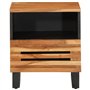 vidaXL Tables de Chevet 2 pcs, Armoires de Lit avec Rangement, Tables de Nuit, Meubles de Chambre à Coucher Intérieur, Bois d'Ac