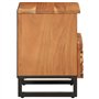 vidaXL Tables de Chevet 2 pcs, Armoires de Lit avec Rangement, Tables de Nuit, Meubles de Chambre à Coucher Intérieur, Bois d'Ac