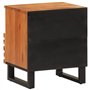 vidaXL Tables de Chevet 2 pcs, Armoires de Lit avec Rangement, Tables de Nuit, Meubles de Chambre à Coucher Intérieur, Bois d'Ac