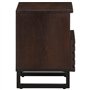vidaXL Table de Chevet, Armoire de Lit avec Rangement, Table de Nuit, Meuble de Chambre à Coucher Intérieur, Bois de Manguier Ma