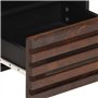 vidaXL Table de Chevet, Armoire de Lit avec Rangement, Table de Nuit, Meuble de Chambre à Coucher Intérieur, Bois de Manguier Ma